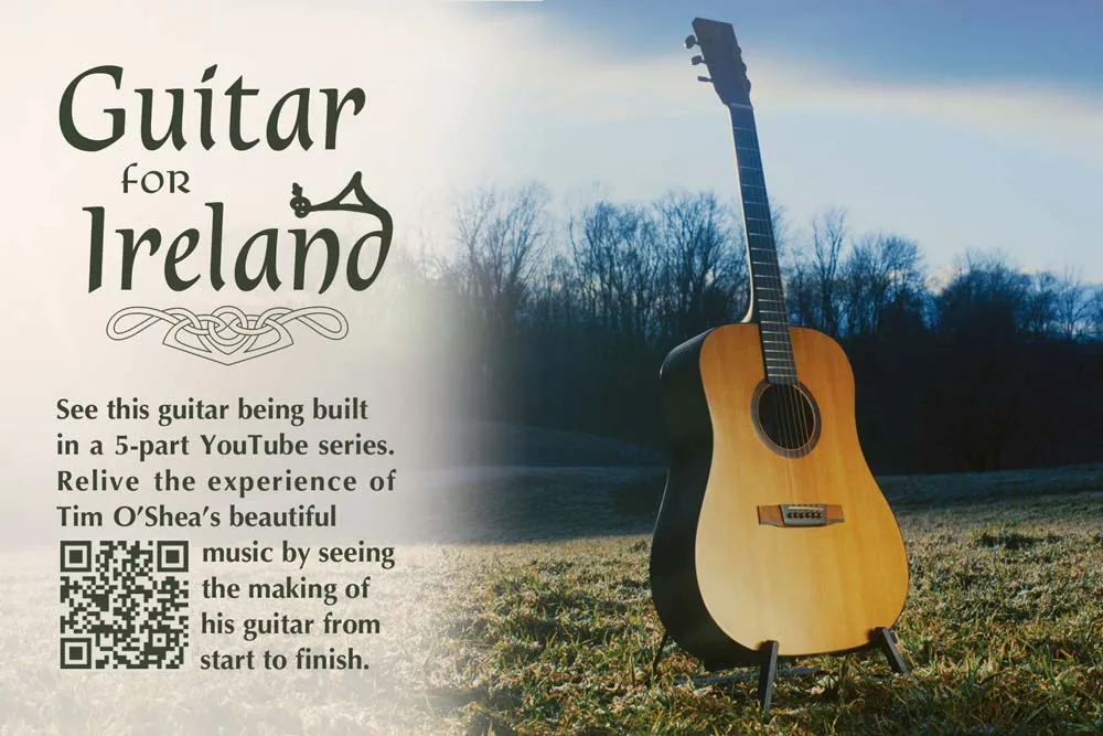 Tim O'Shea with custom guitar